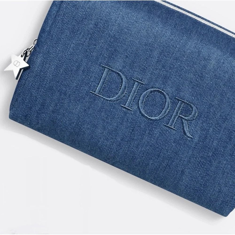 DIOR Beauty Limited Edition Blue Denim Pouch - Picture 2 of 10